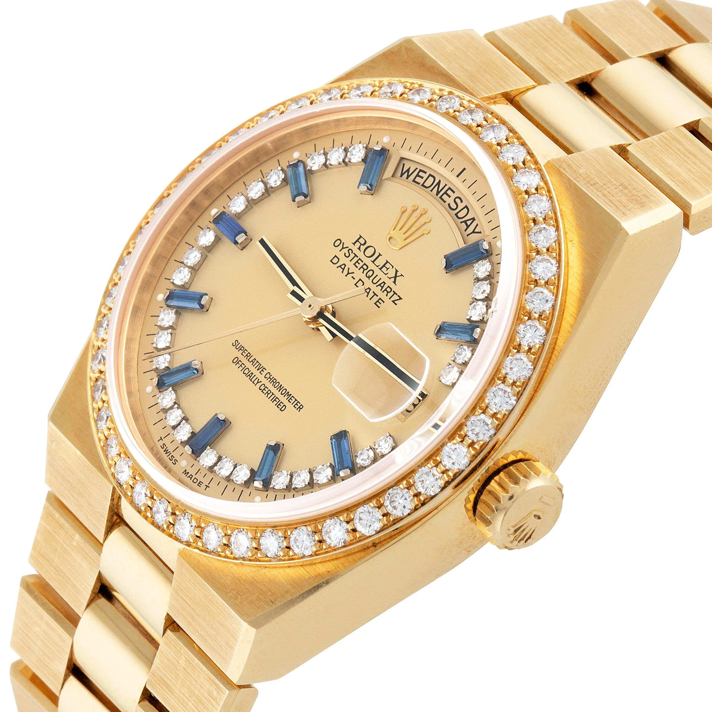 Rolex Day-Date Oysterquartz 19048 36mm Yellow gold Champagne 1