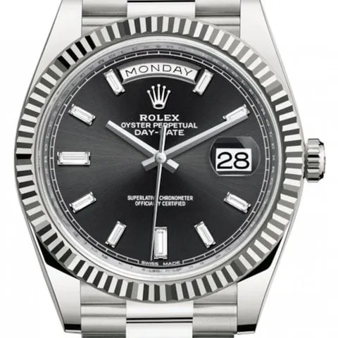 Rolex Day-Date 40 228239 40mm White gold Black