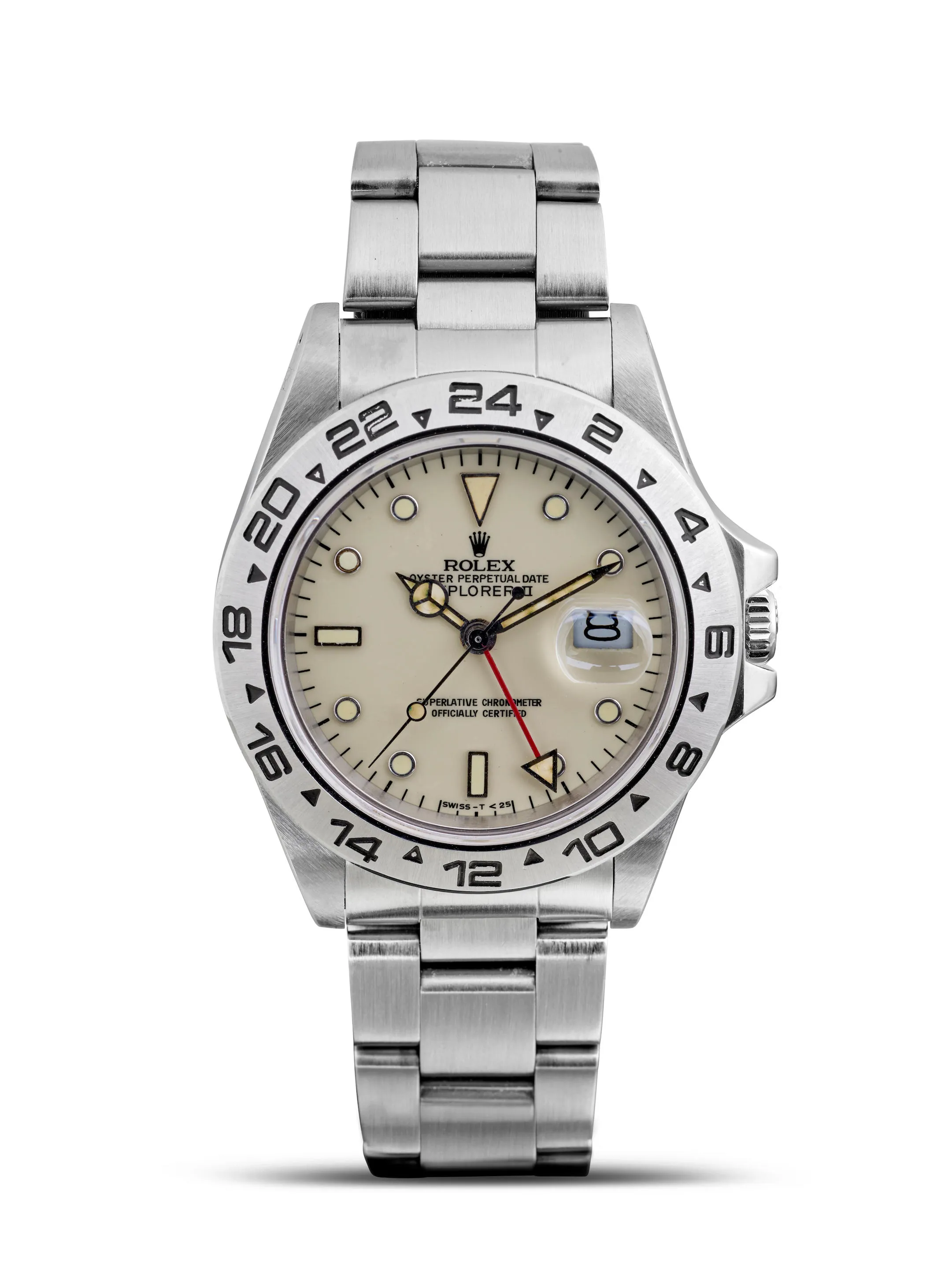 Rolex Explorer II 16550 39mm Stainless steel Cream