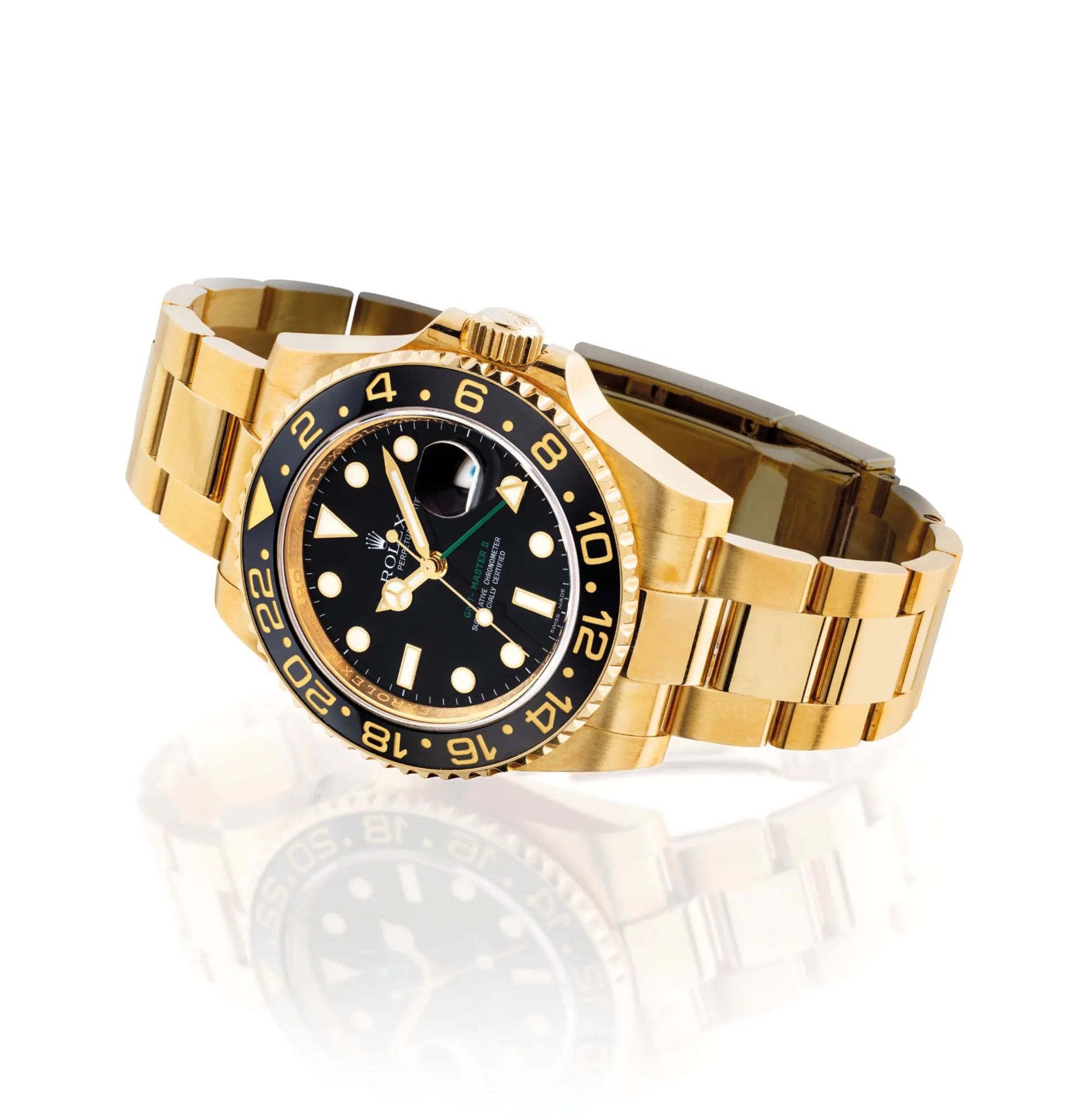 Rolex GMT-Master II 116718LN 40mm Yellow gold Black