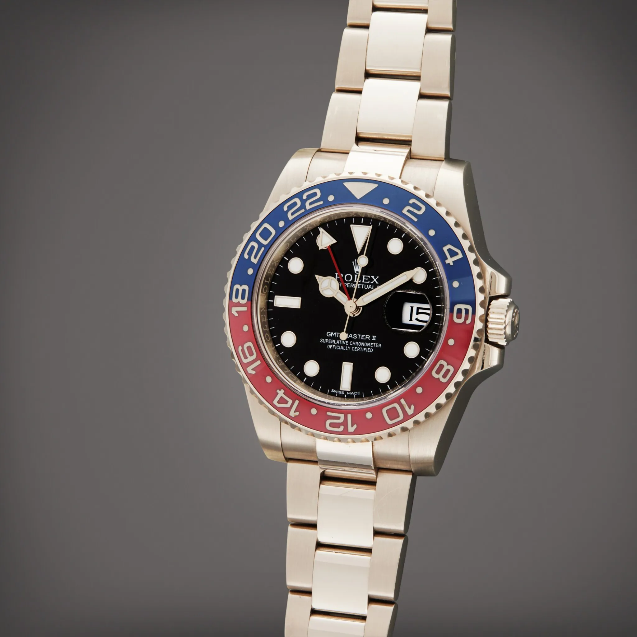 Rolex GMT-Master II 116719BLRO 40mm White gold Black