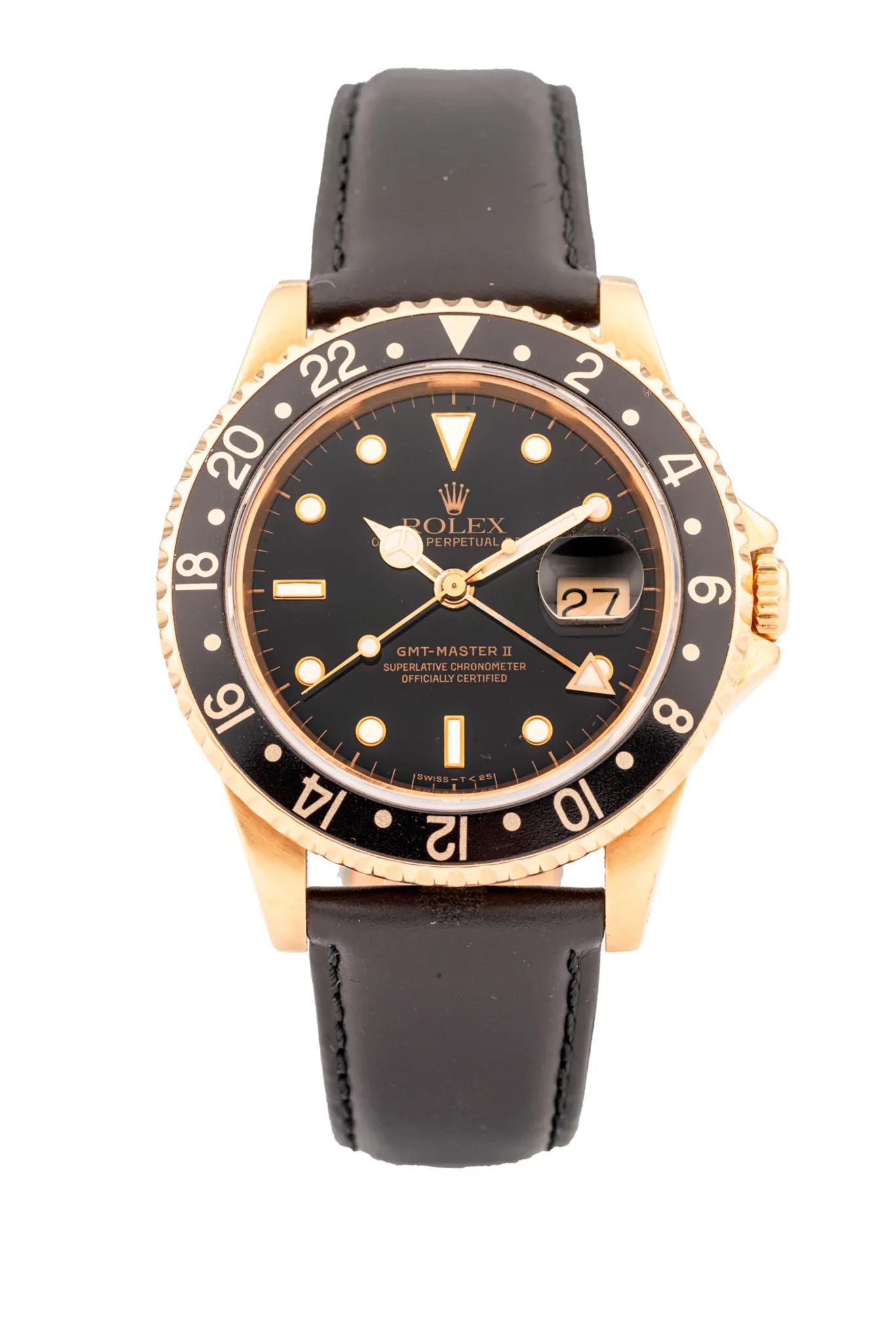 Rolex GMT-Master II 16718 40mm Yellow gold Black