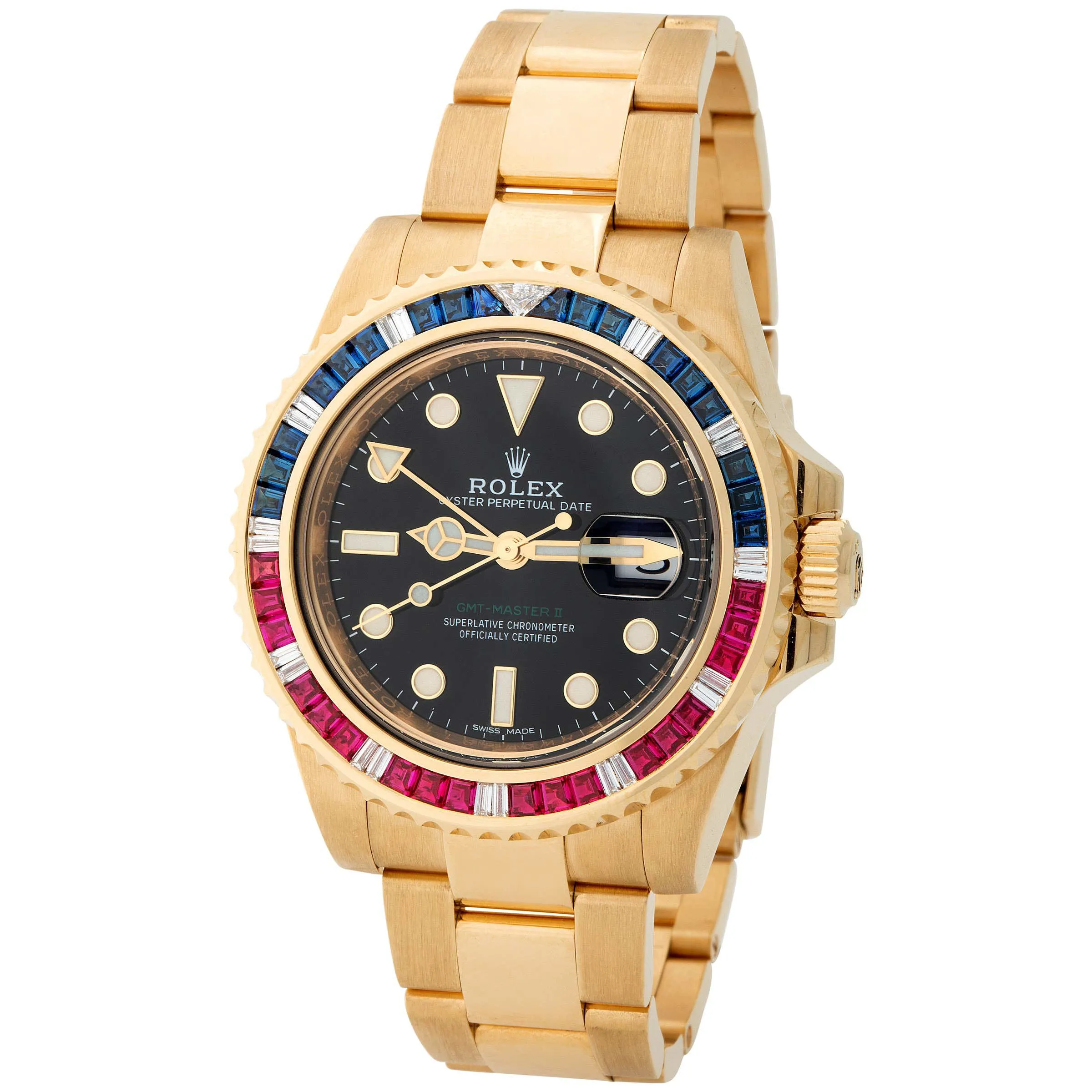 Rolex GMT-Master II 116748 SARU 40mm Yellow gold Black