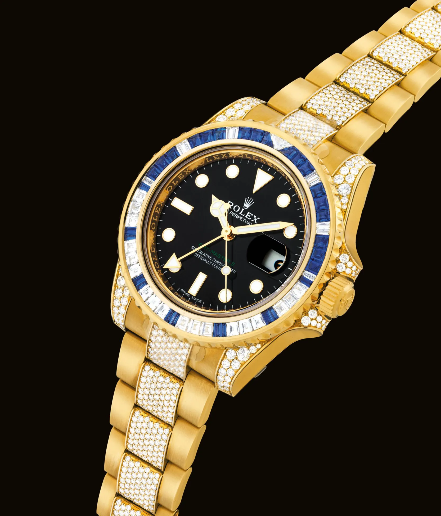 Rolex GMT-Master II 116758SA 40mm Yellow gold Black