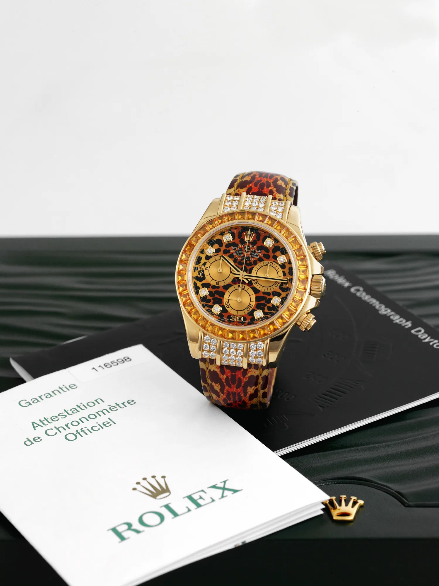 Rolex Daytona 116598 40mm Yellow gold Leopard