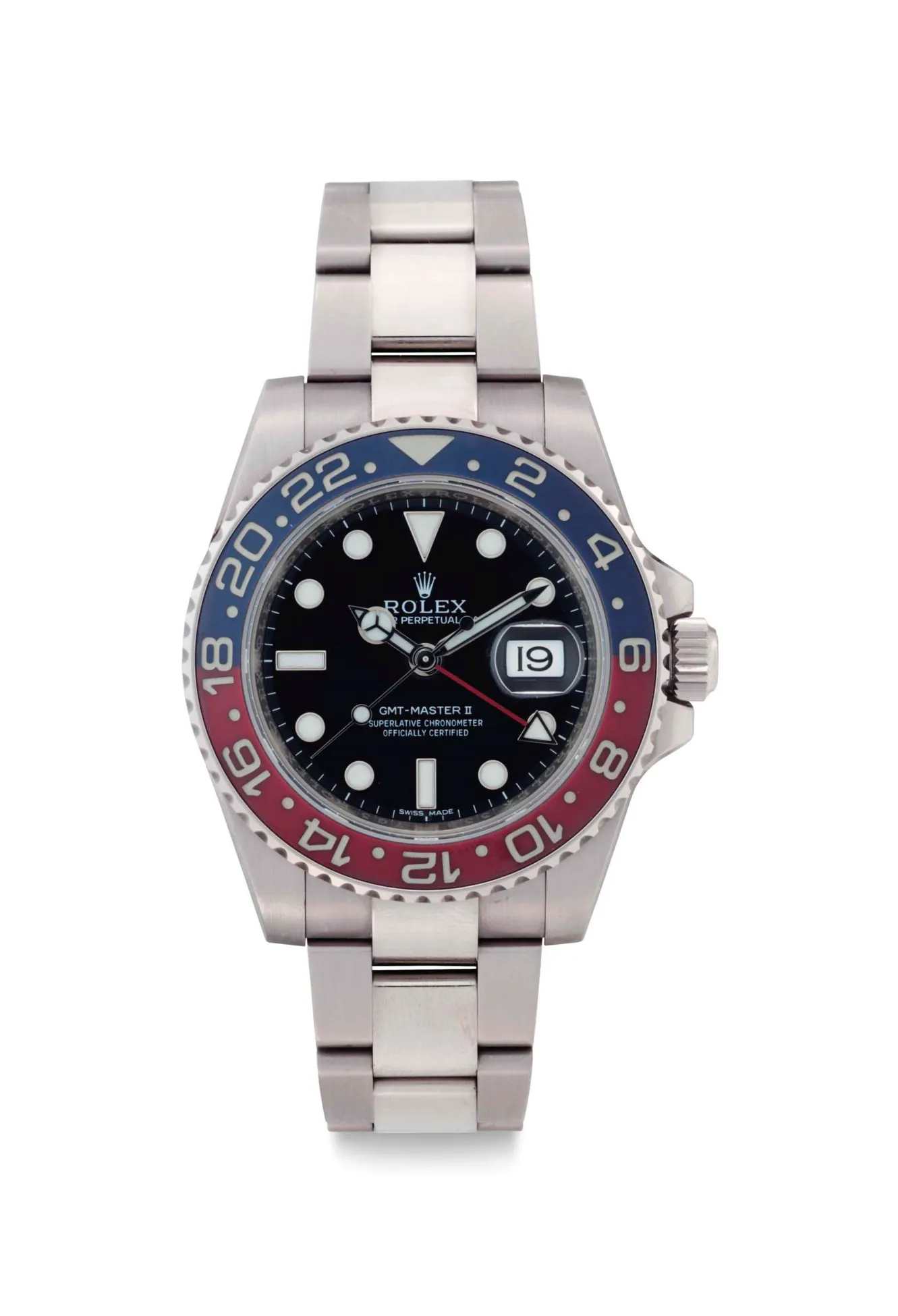 Rolex GMT-Master II 116719BLRO 40mm White gold Black lacquered