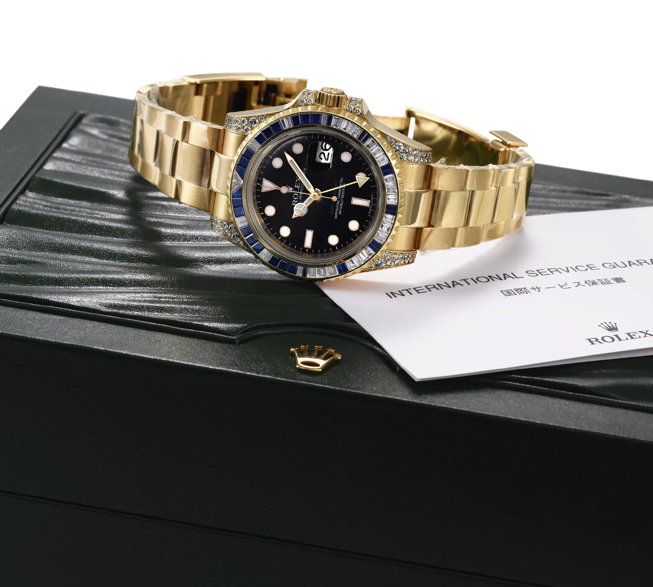 Rolex GMT-Master II 116758SA 40mm Yellow gold Black