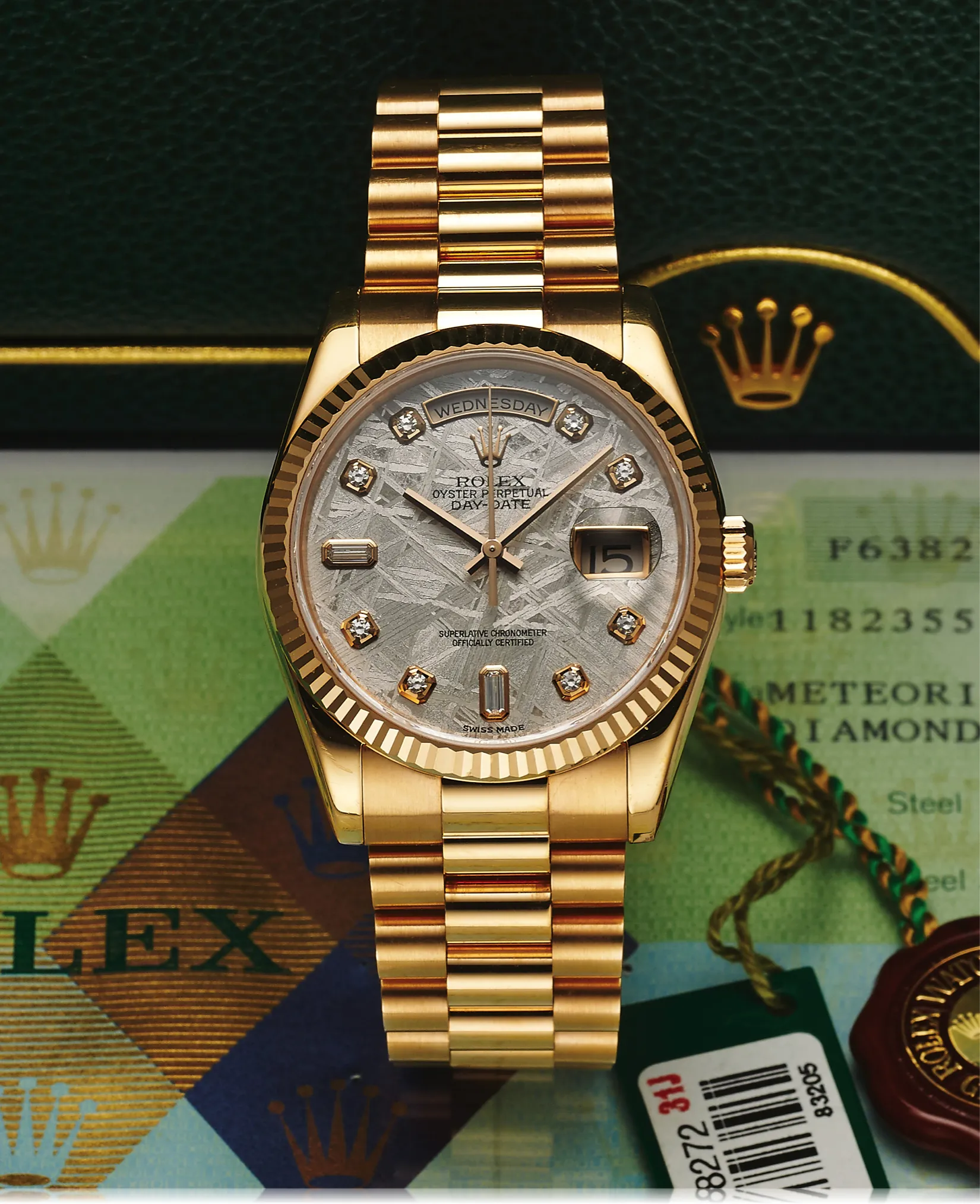 Rolex Day-Date 36 118235 36mm Rose gold Meteorite