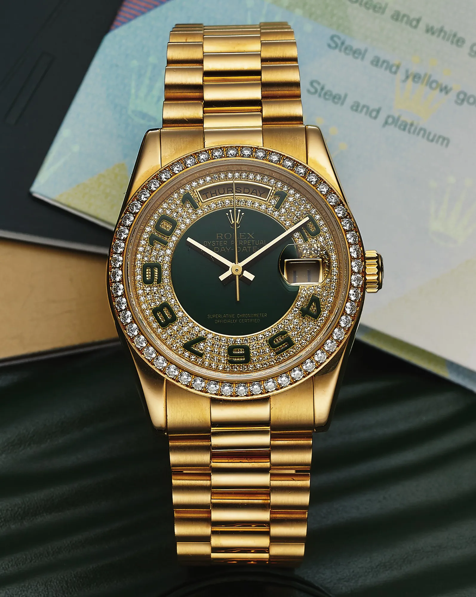 Rolex Day-Date 36 118348 36mm Yellow gold and Diamond Diamond