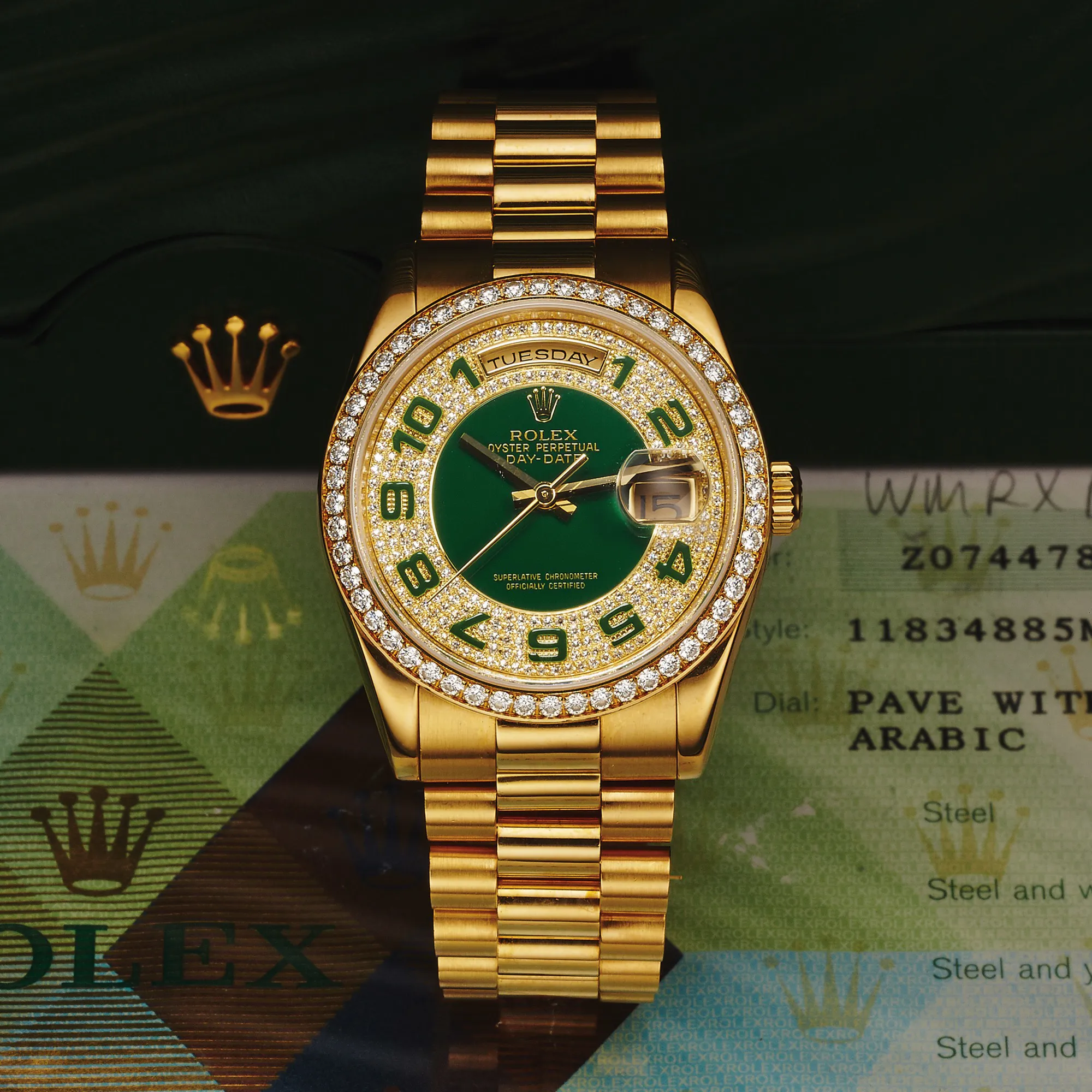 Rolex Day-Date 36 118348 36mm Yellow gold Champagne