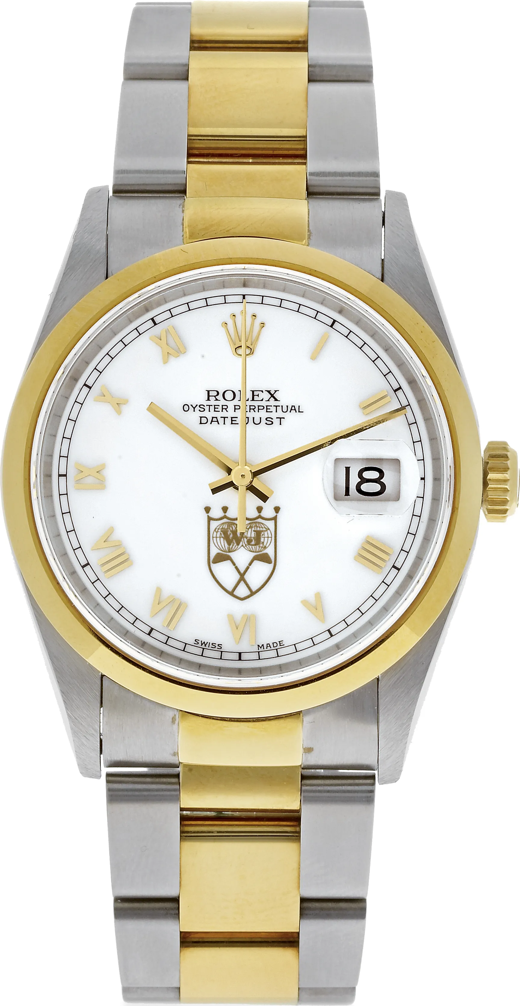 Rolex Datejust 36 16203 36mm Yellow gold and Stainless steel White