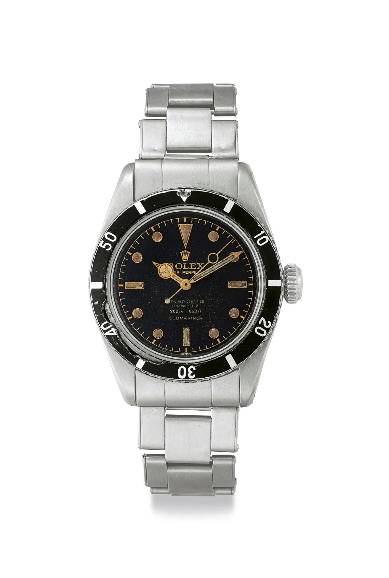 Rolex Submariner 6538 37mm Stainless steel Black