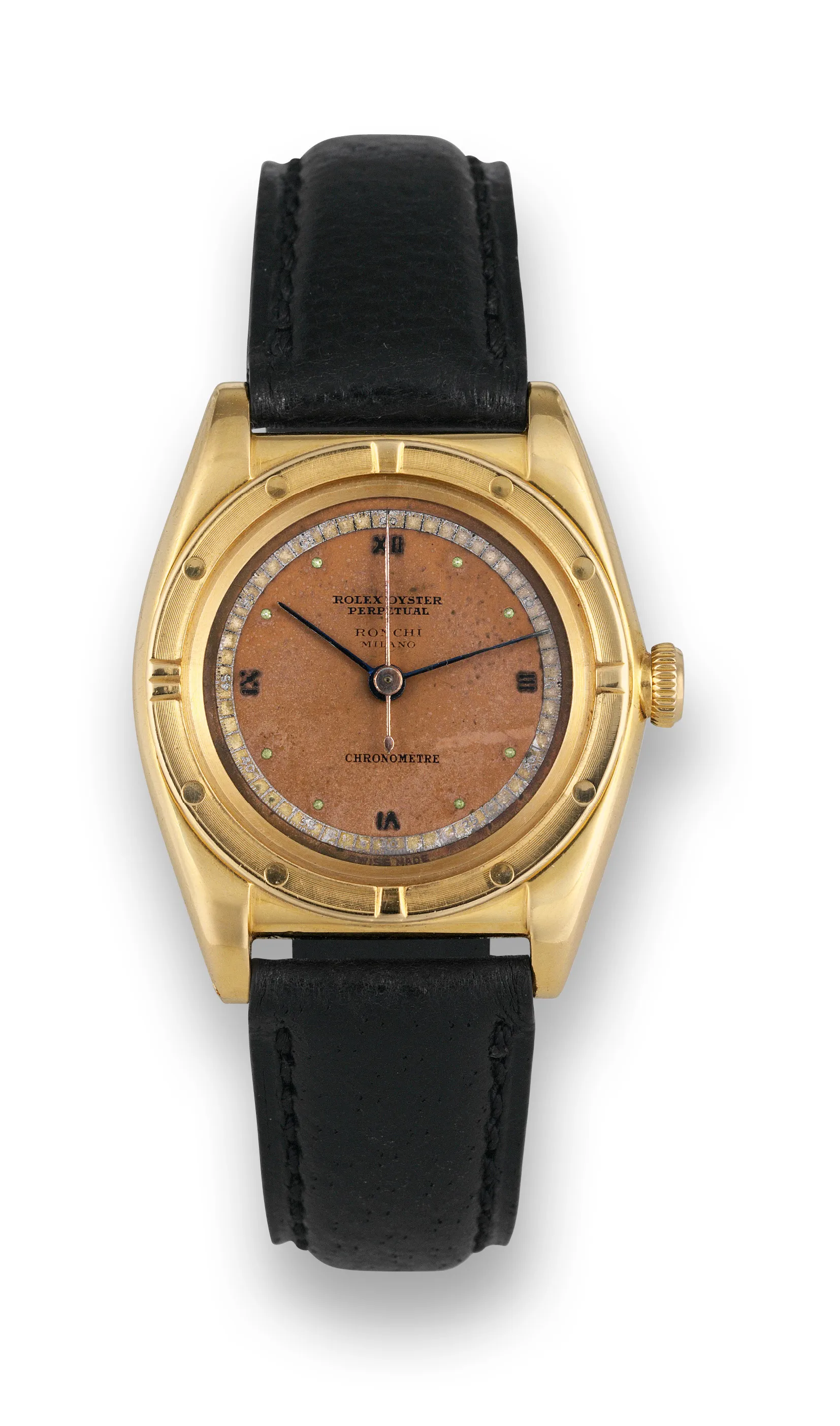 Rolex Oyster Perpetual 3372 32mm Yellow gold Salmon