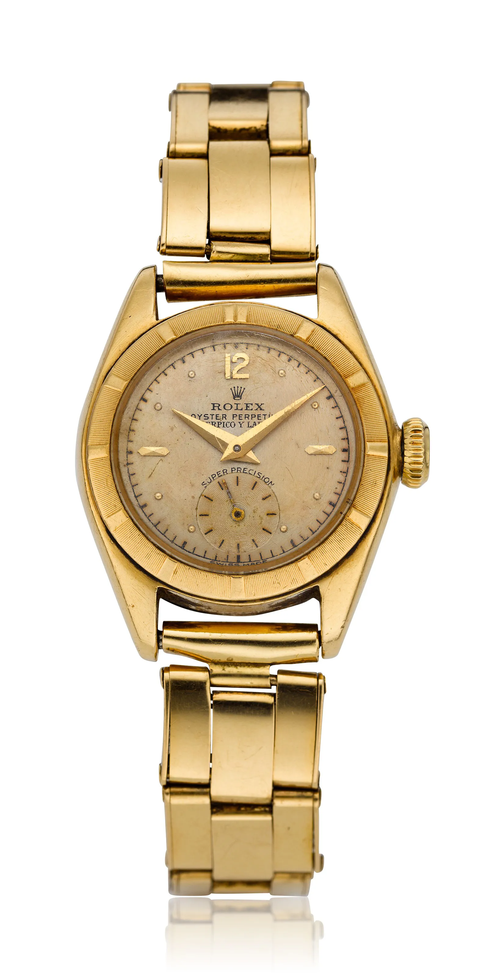 Rolex Oyster Perpetual 5003 24mm Yellow gold Silver