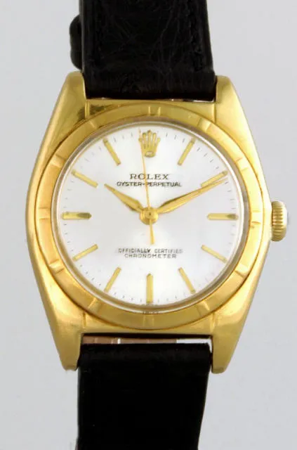 Rolex Oyster Perpetual 5011 32mm Yellow gold Silver