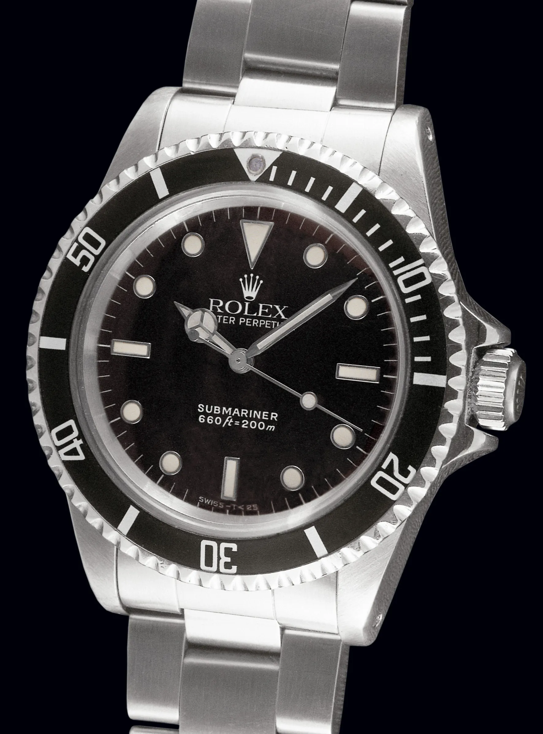 Rolex Submariner 5513 40mm Stainless steel Black