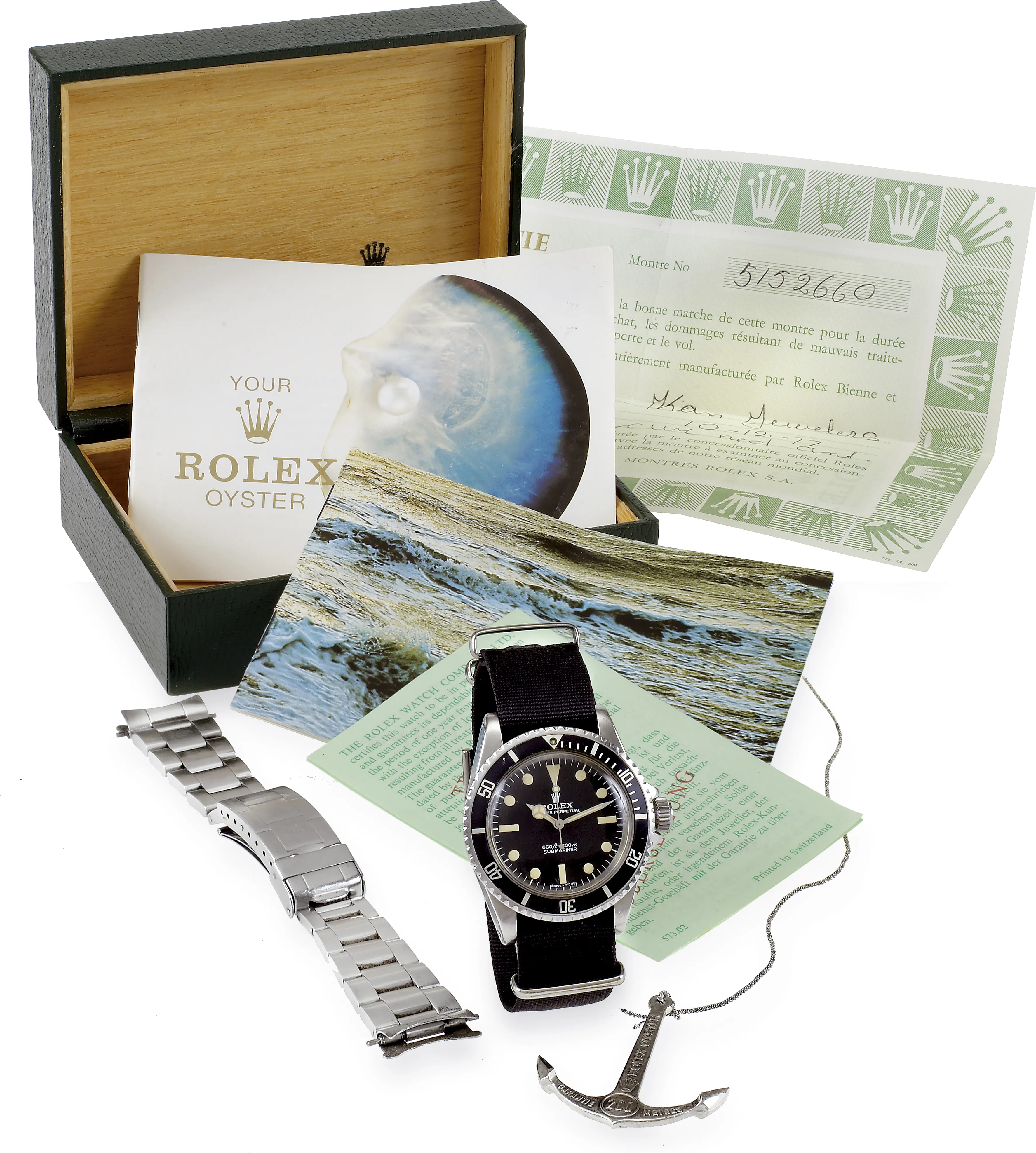 Rolex Submariner 5513 40mm Stainless steel Black