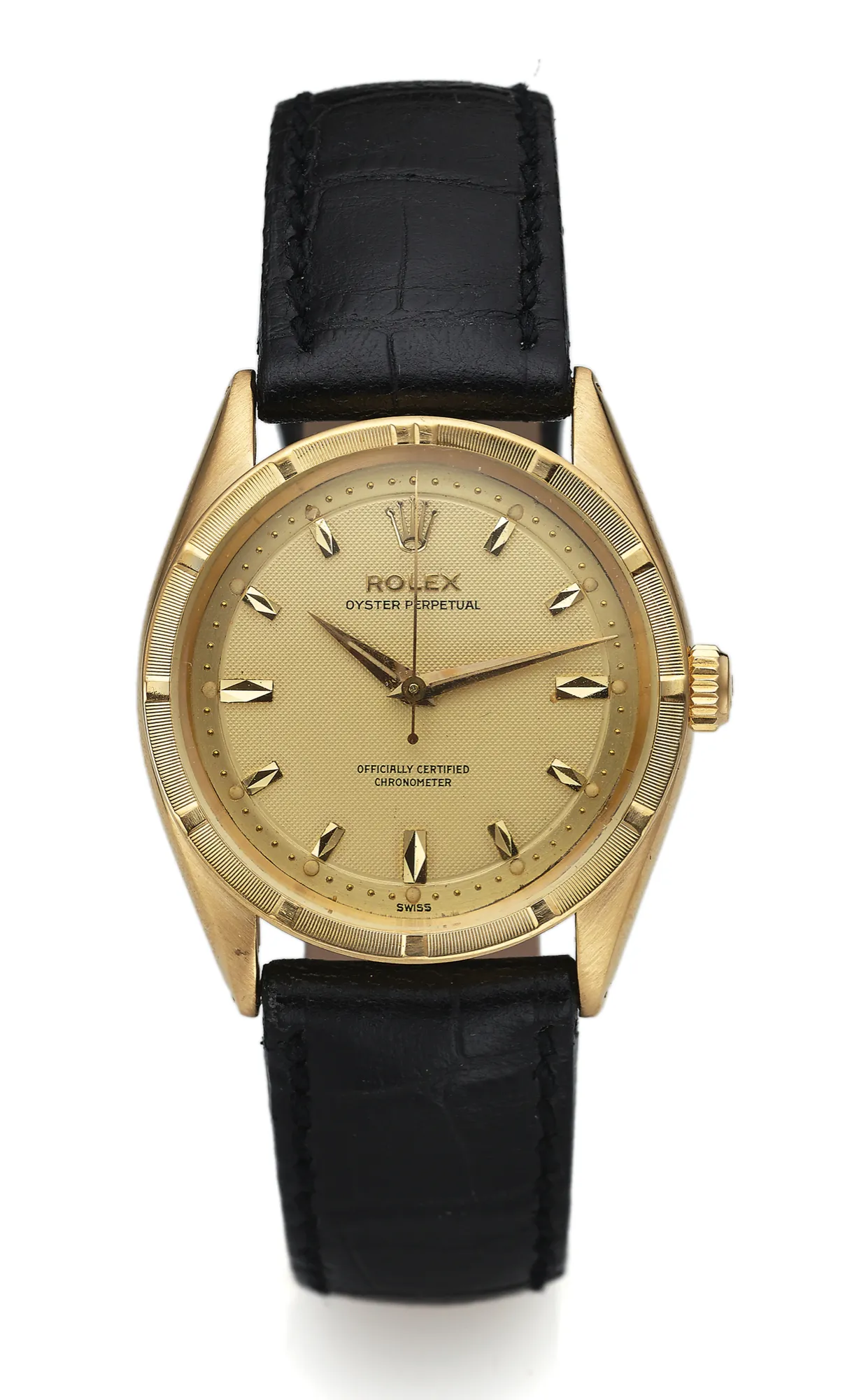 Rolex Oyster Perpetual 6569 34mm Yellow gold Gilt dial