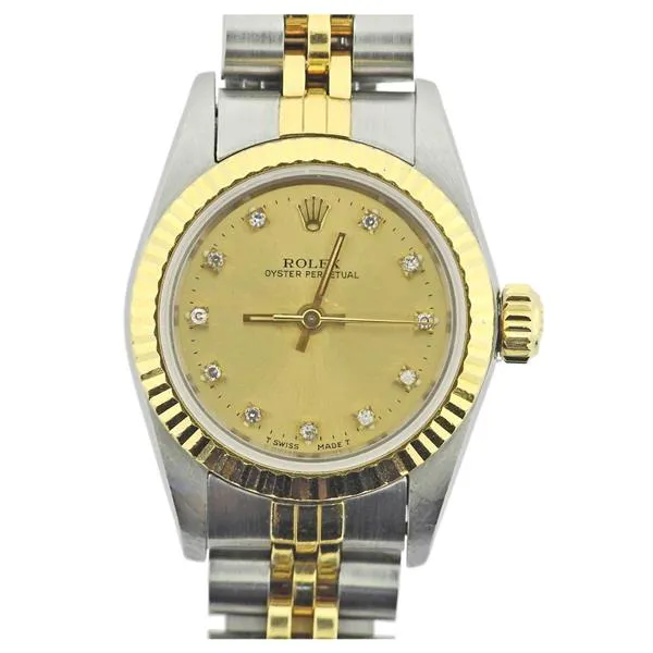 Rolex Oyster Perpetual 67193 26mm Yellow gold and Stainless steel Gold 1