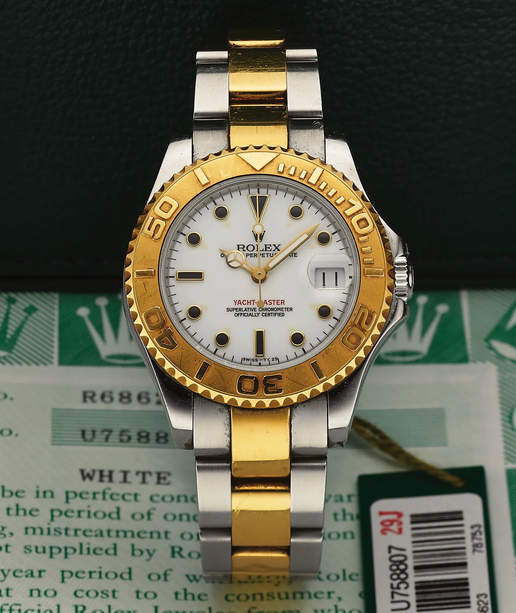 Rolex Yacht-Master 68623 34mm Yellow gold and Stainless steel White