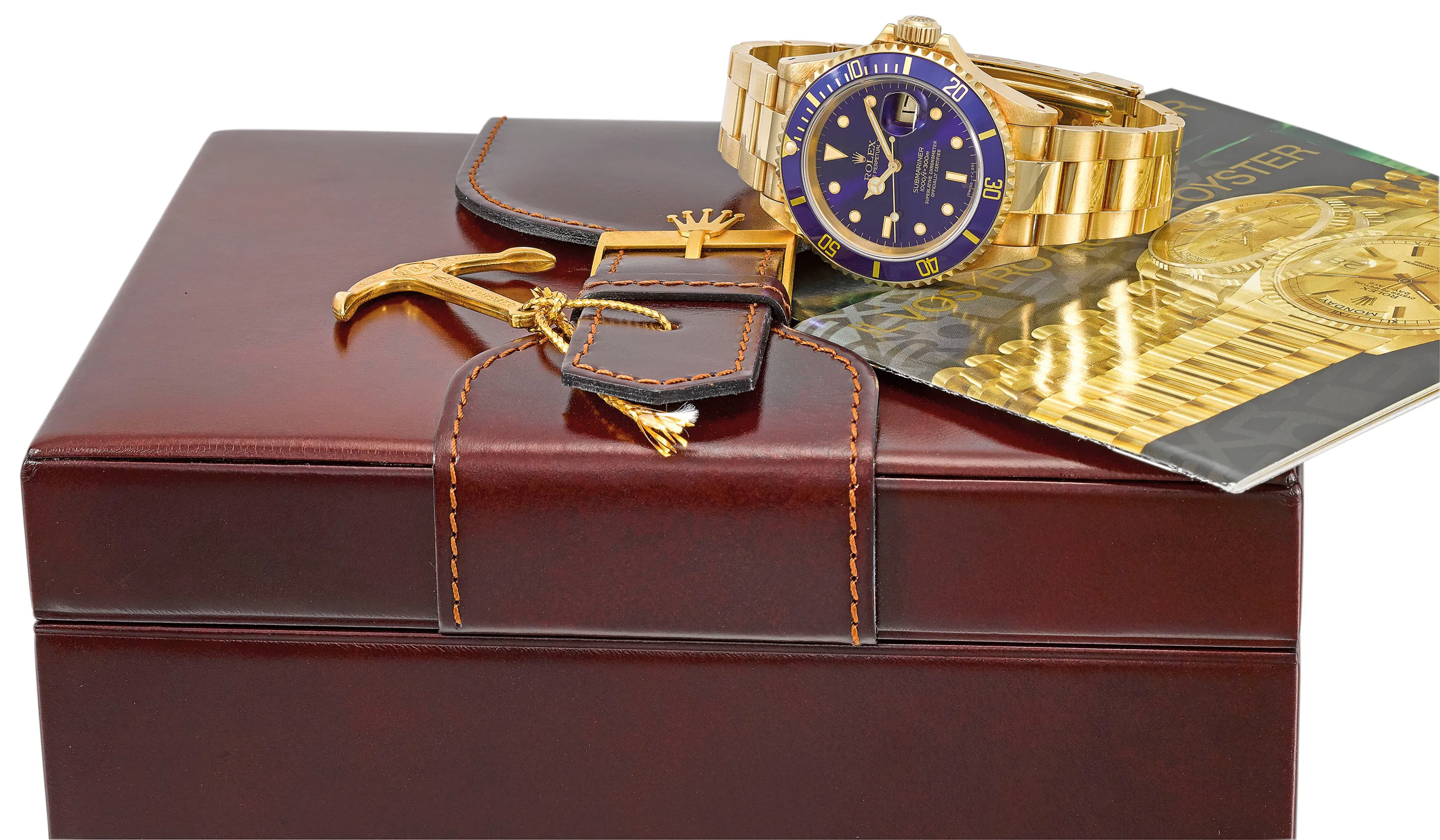 Rolex Submariner 16618 40mm Yellow gold Blue