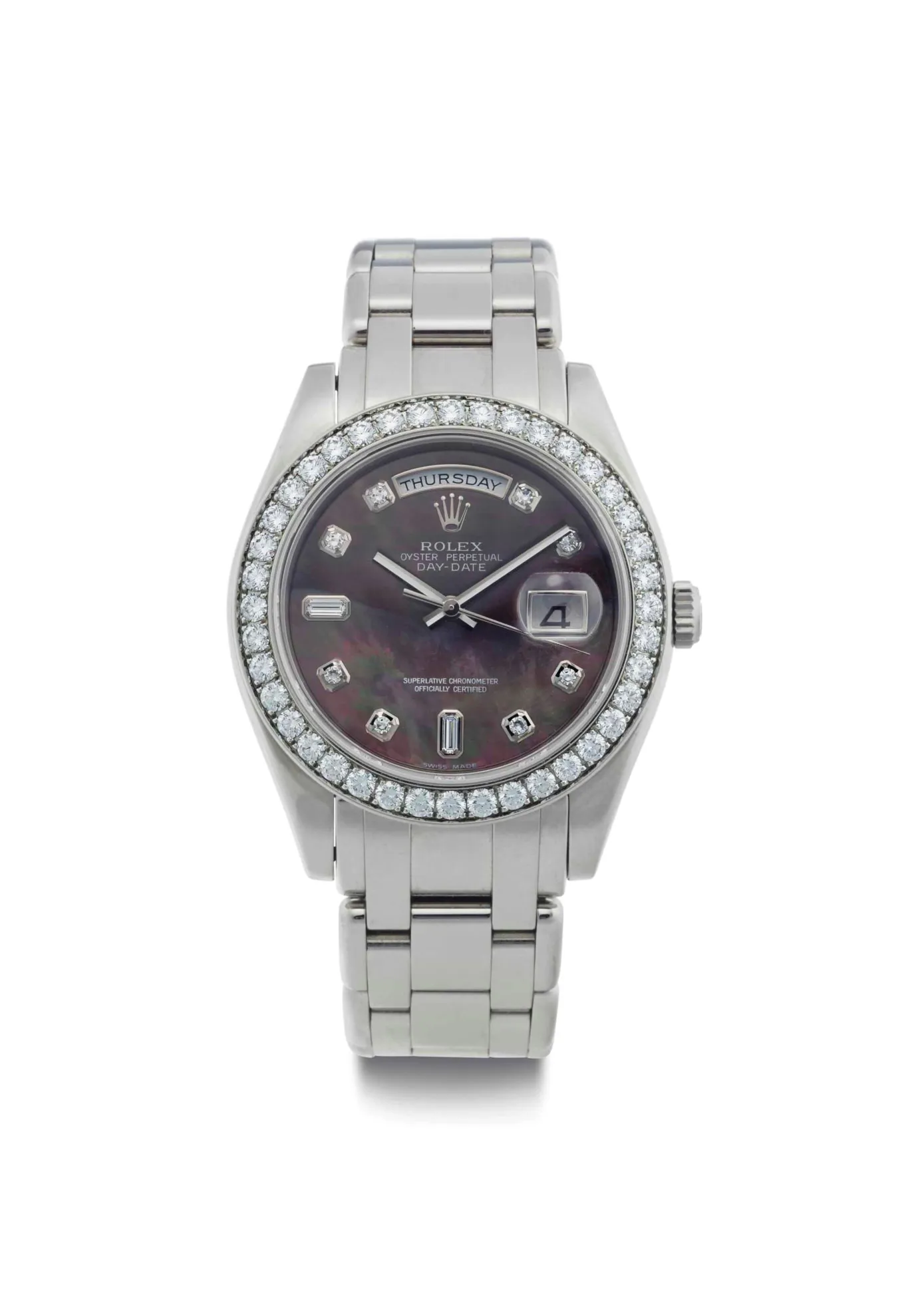 Rolex Day-Date 18946 38mm Platinum Pearl