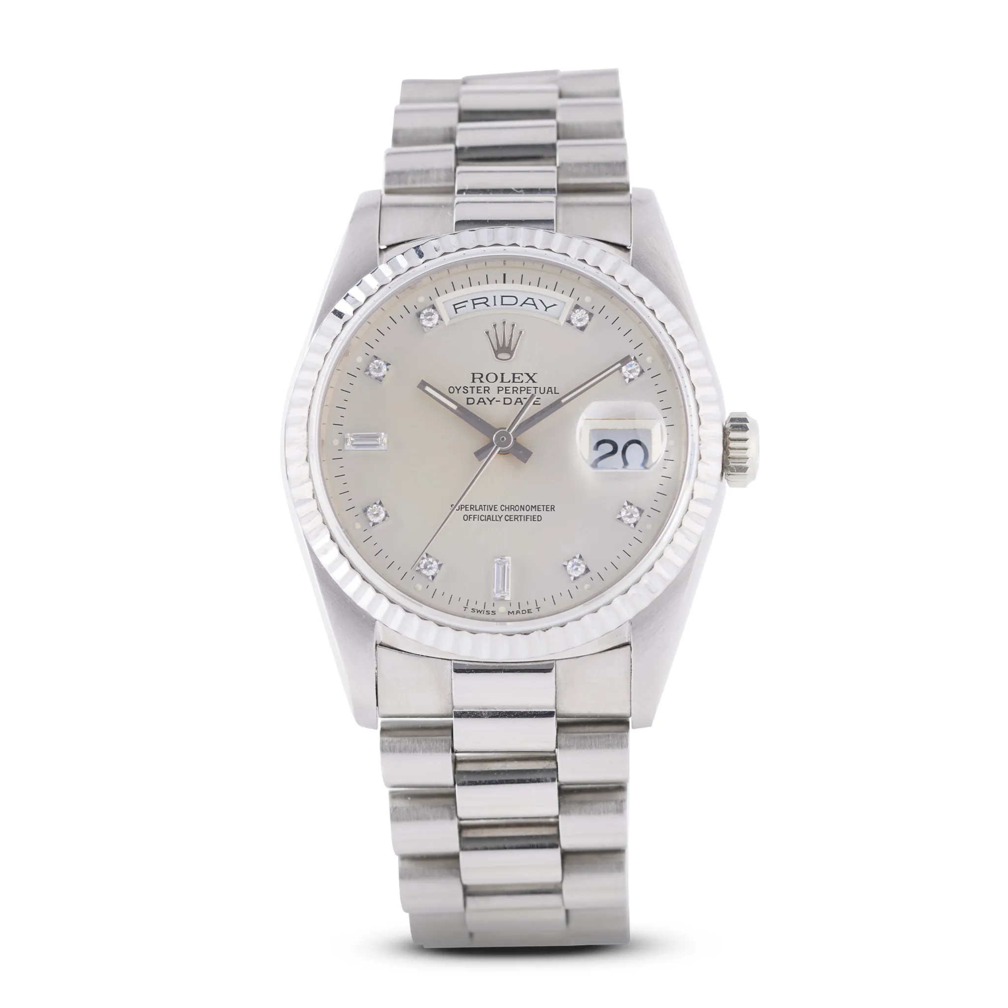 Rolex Day-Date 36 18239 36mm White gold Silver