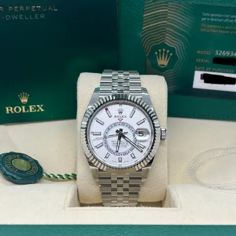 Rolex Sky-Dweller 326934 42mm Steel White