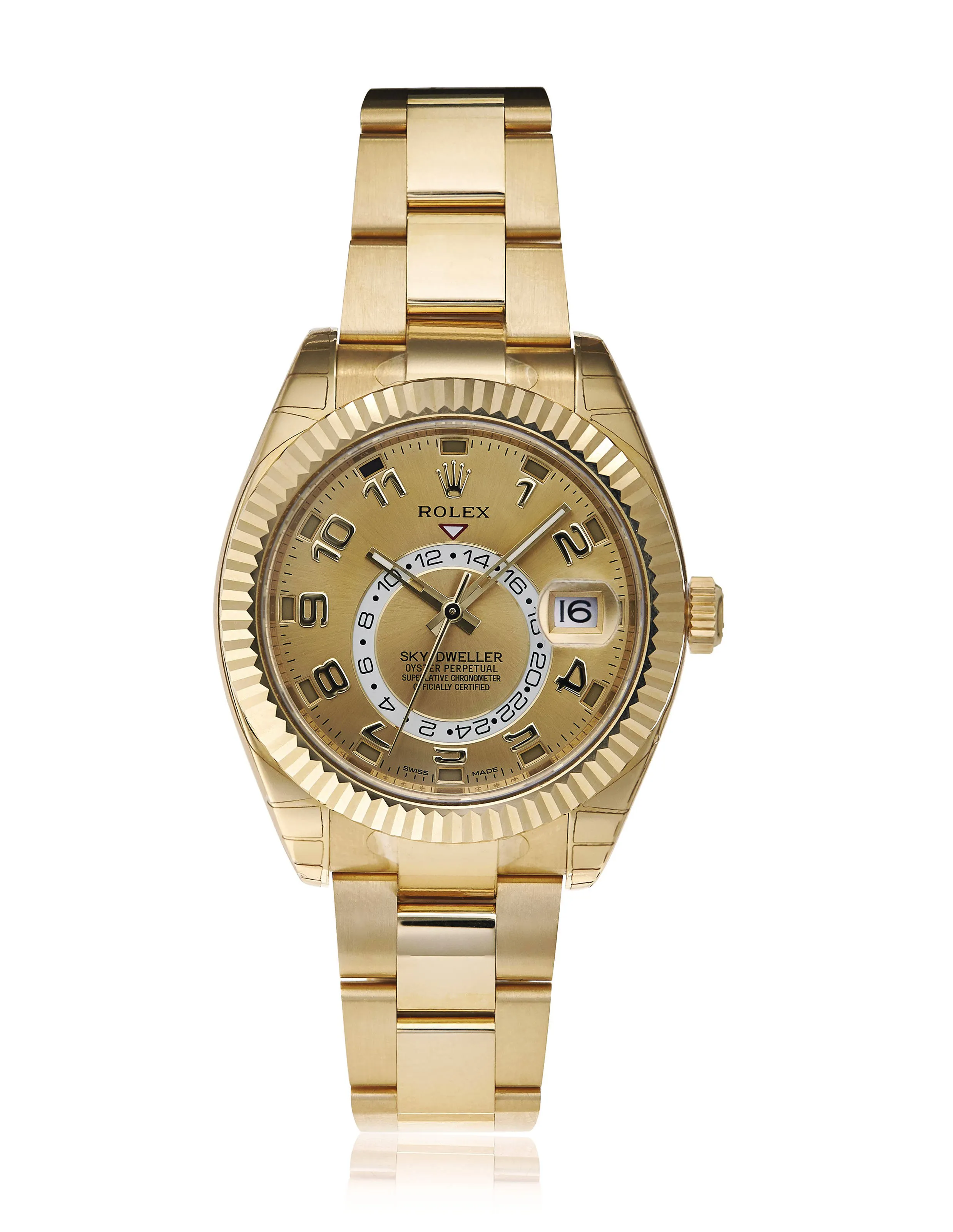 Rolex Sky-Dweller 326938 42mm Yellow gold Champagne