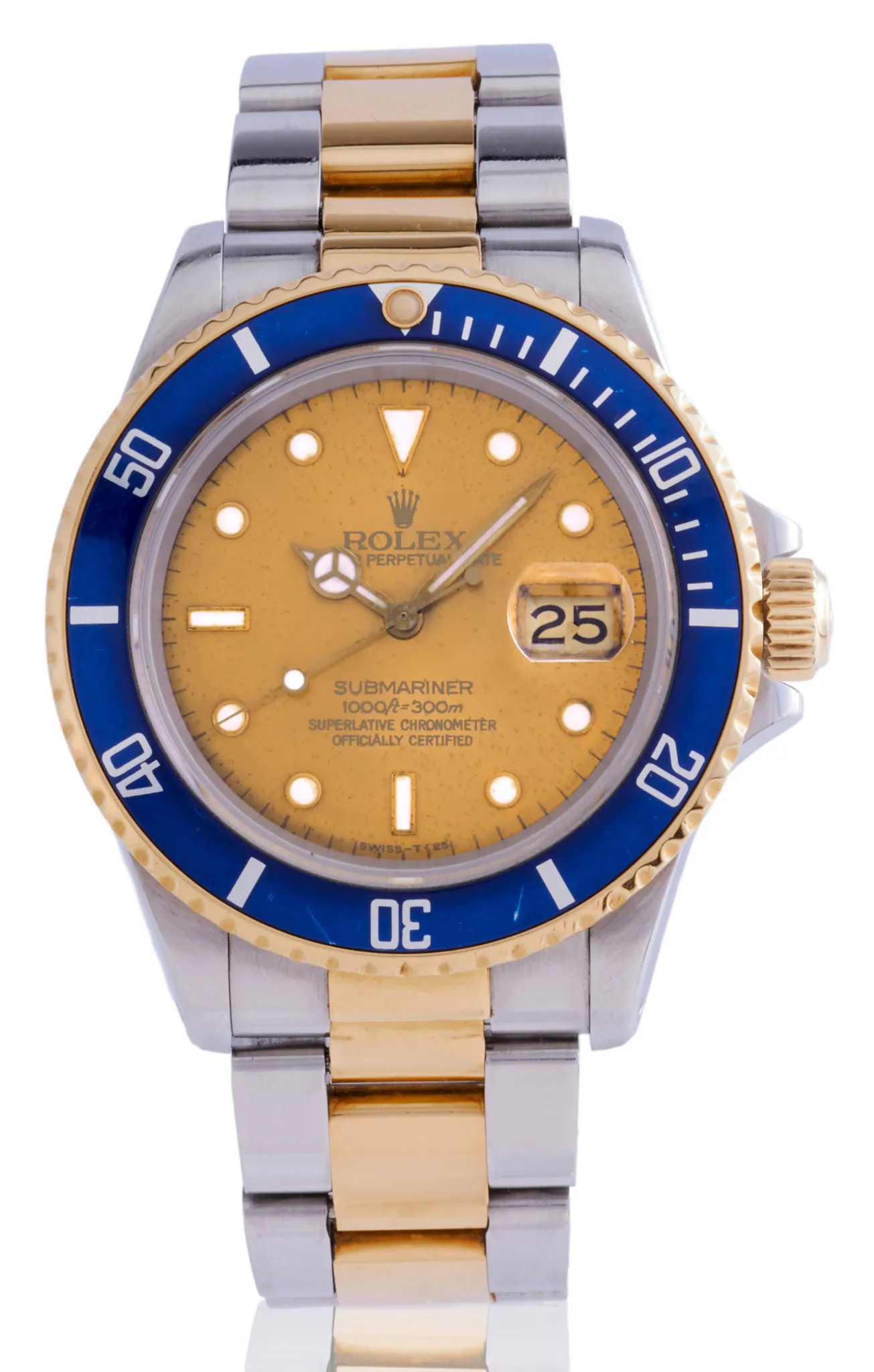 Rolex Submariner 16803 40mm Stainless steel Yellow