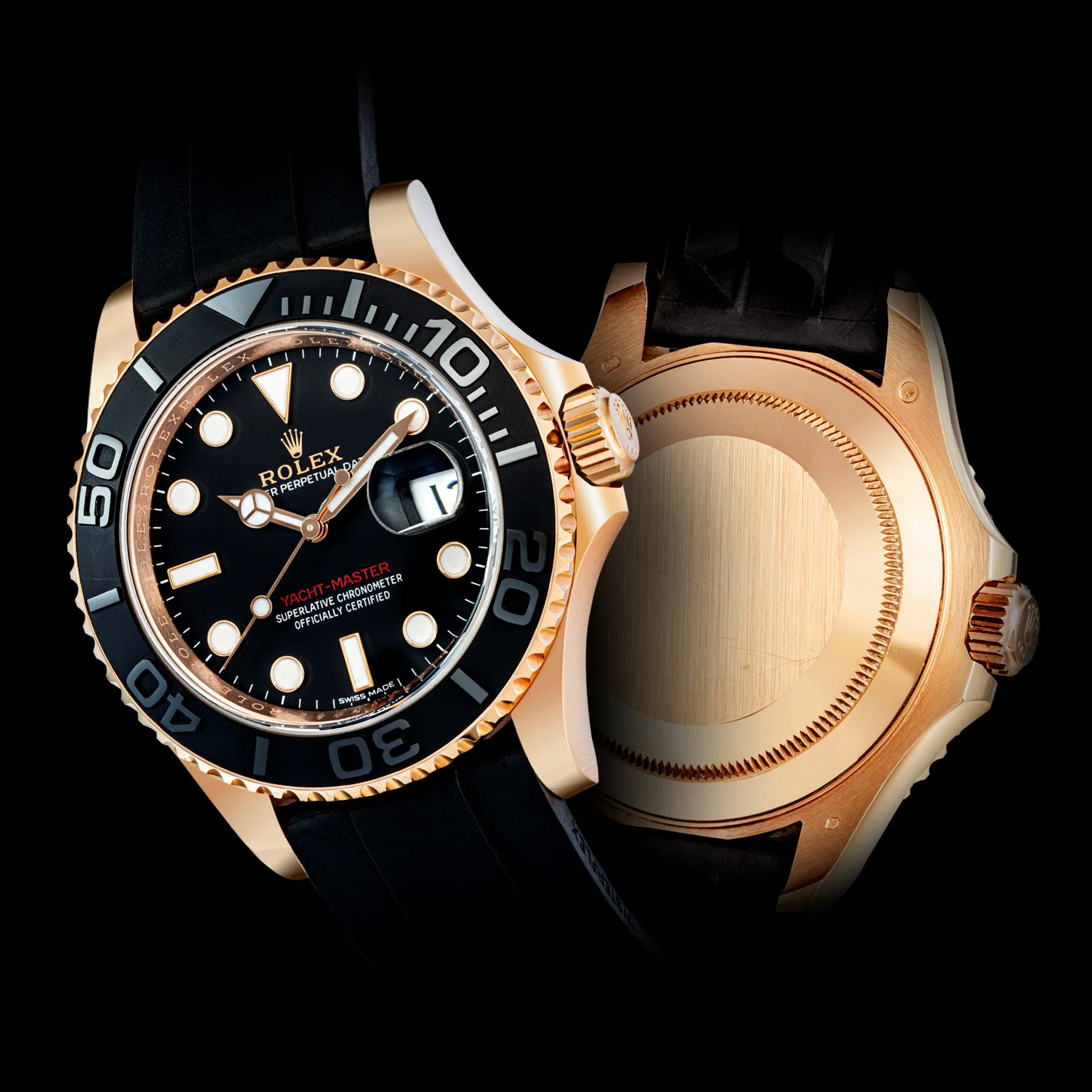 Rolex Yacht-Master 40 116655 40mm Rose gold Black