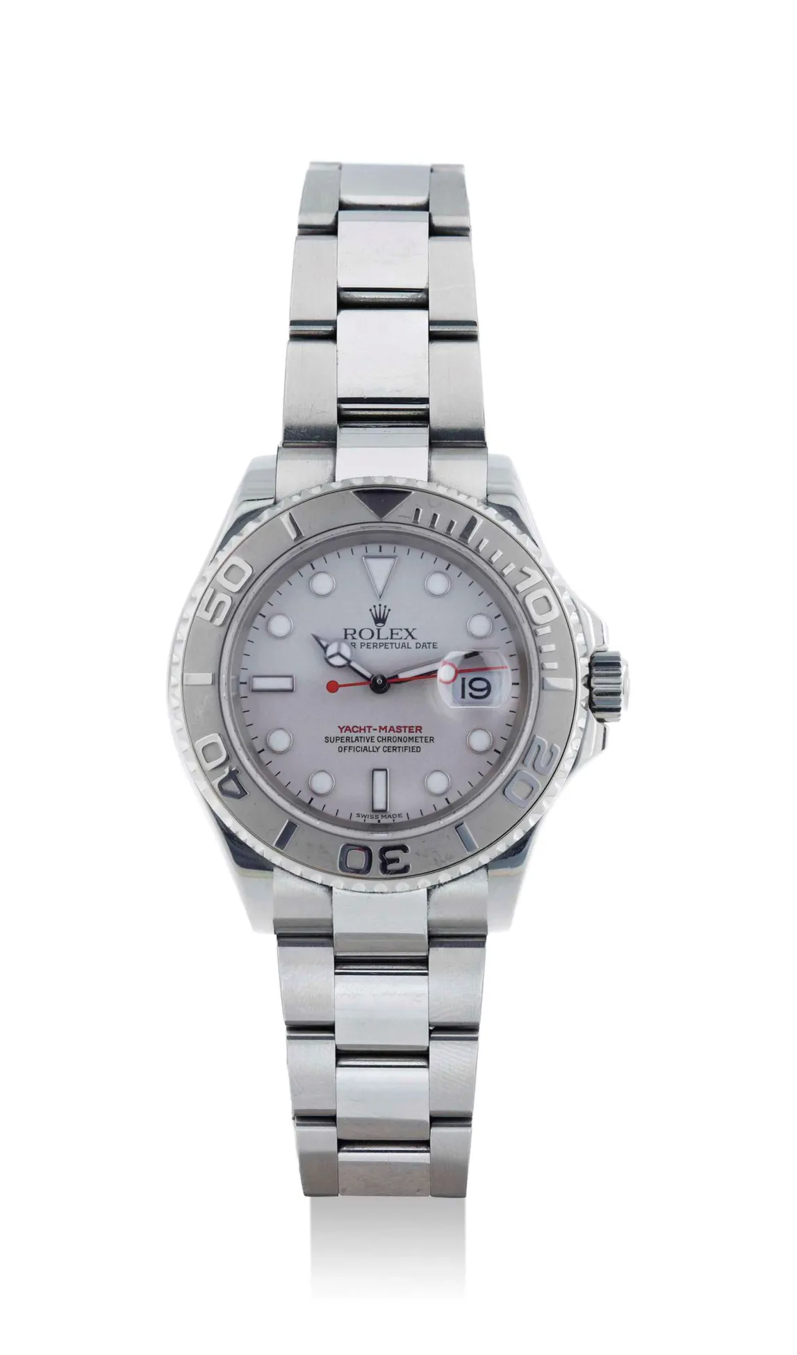 Rolex Yacht-Master 168622 35mm Platinum and Stainless steel Silver