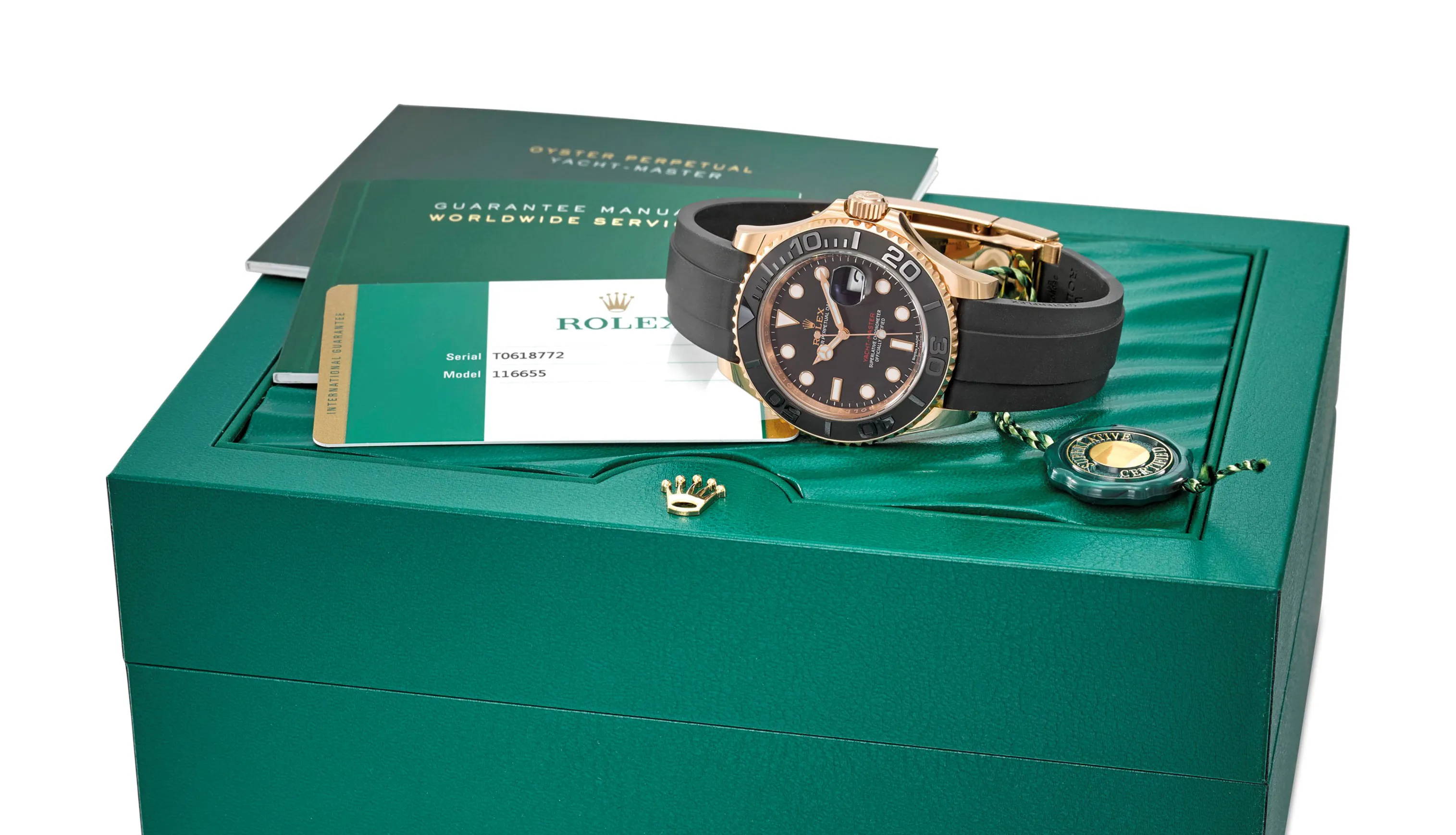 Rolex Yacht-Master 40 116655 40mm Rose gold Black