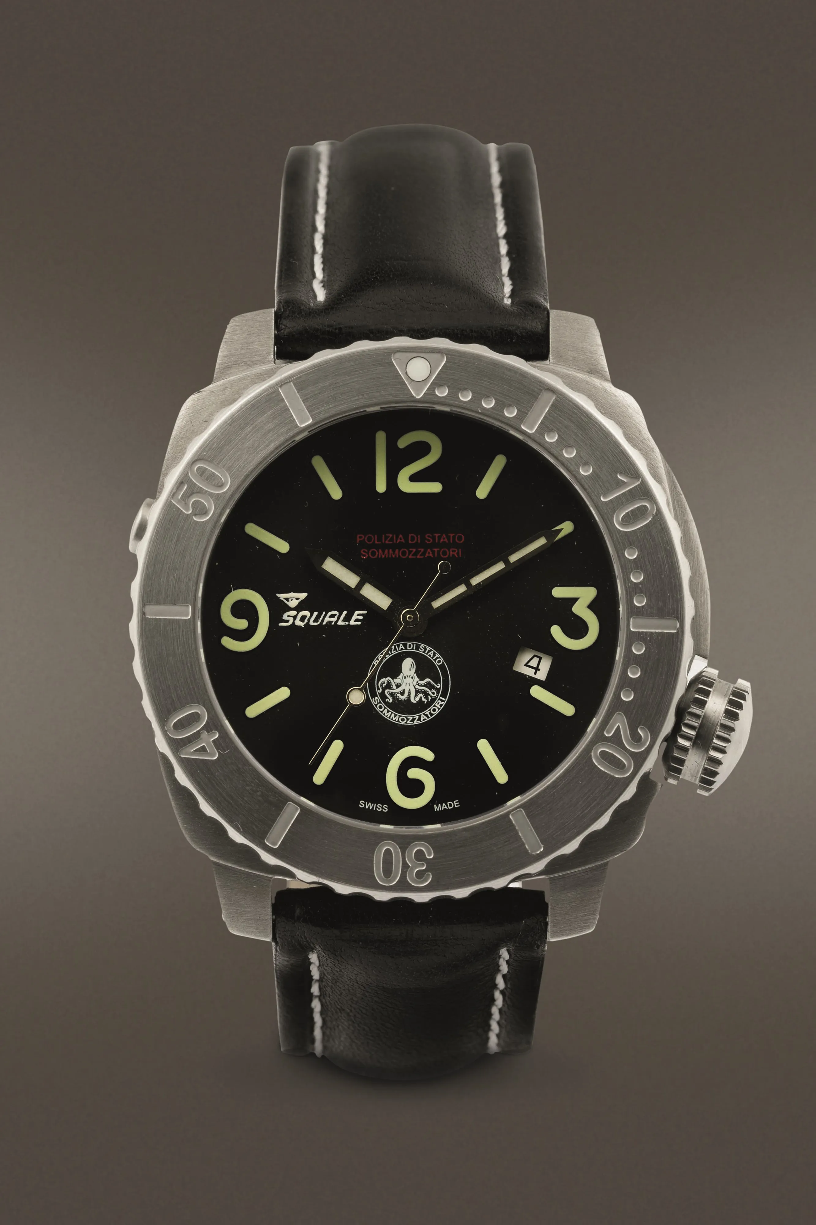 Squale 41/113 43mm Titanium Black