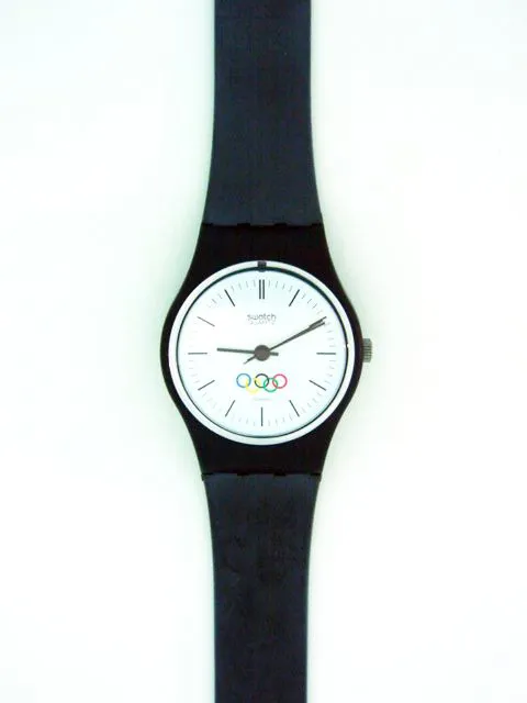 Swatch 34mm Plastic White