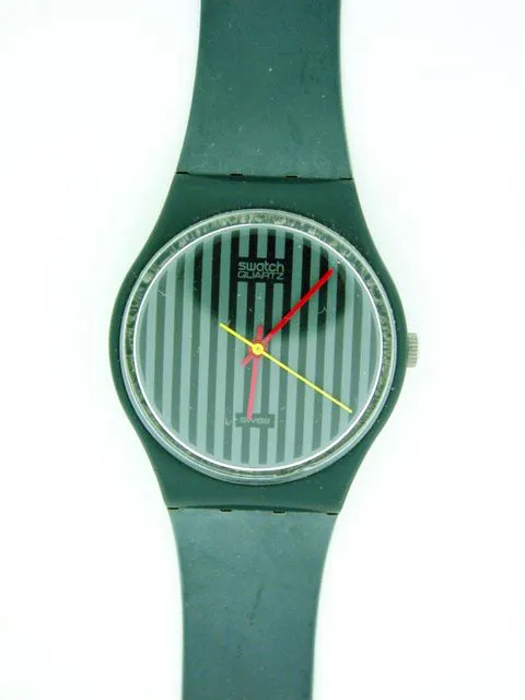 Swatch 34mm Plastic green painted