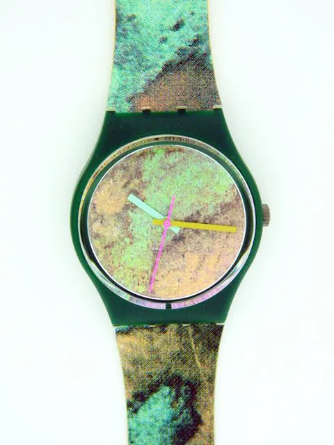 Swatch 34mm Plastic Green