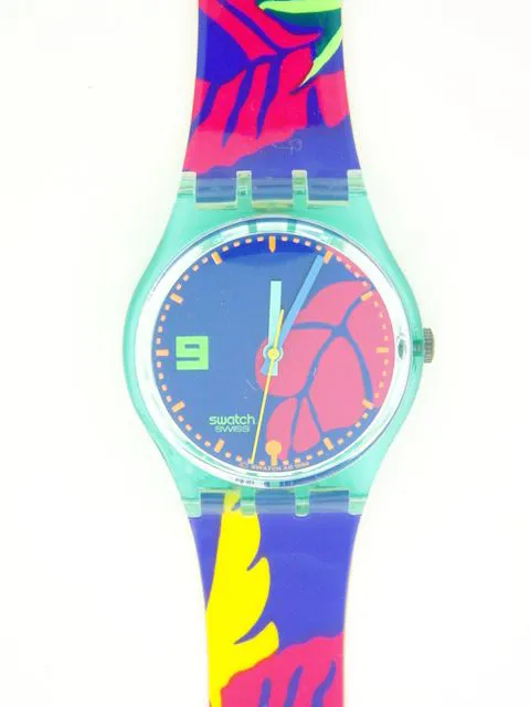 Swatch 33mm Plastic Blue