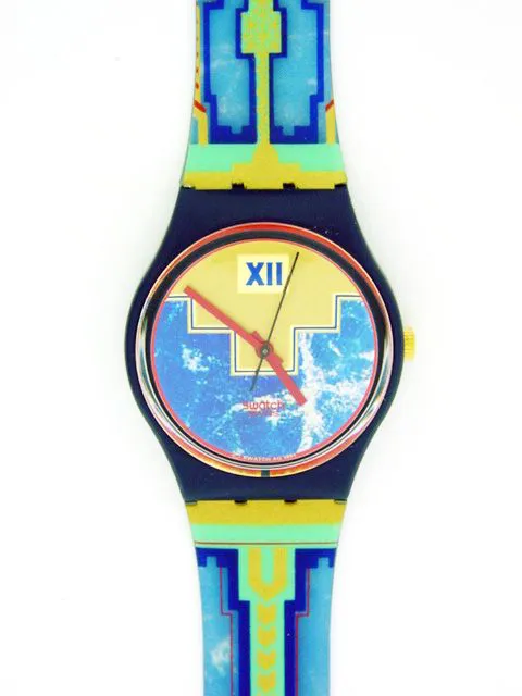 Swatch 33mm Plastic Blue