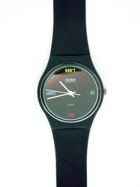 Swatch 34mm Plastic Green