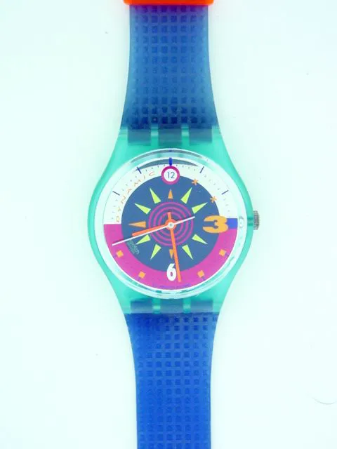 Swatch 34mm Plastic Blue