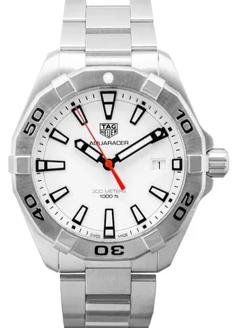 TAG Heuer Aquaracer 300M WBD1111.BA0928 41mm Stainless steel White