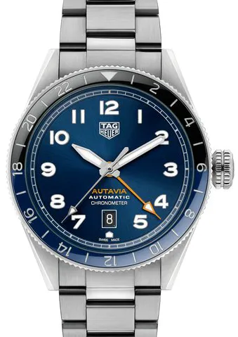 TAG Heuer Autavia WBE511A.BA0650 42mm Stainless steel Blue