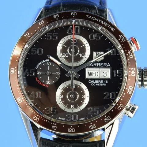 TAG Heuer Carrera CV2A12 43mm Steel Brown