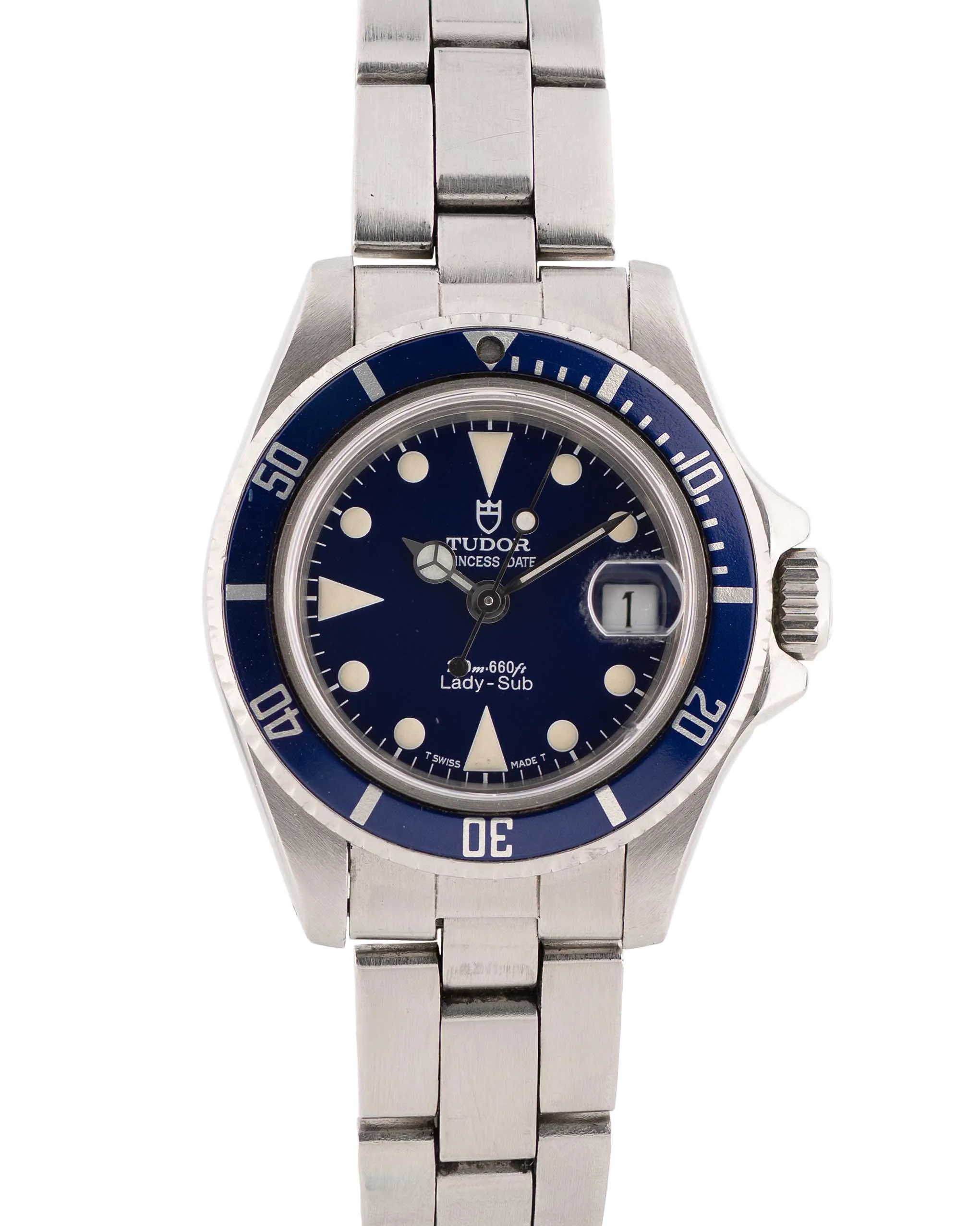 Tudor 96090 27mm Stainless steel Blue