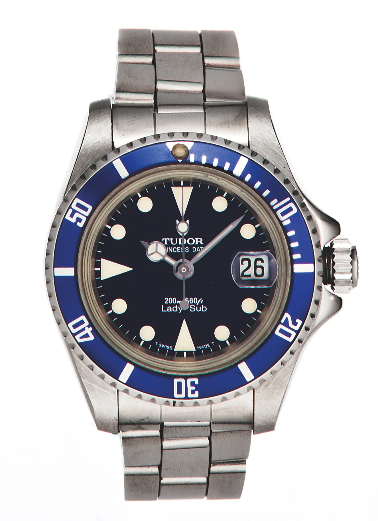 Tudor 96090 26mm Stainless steel Blue