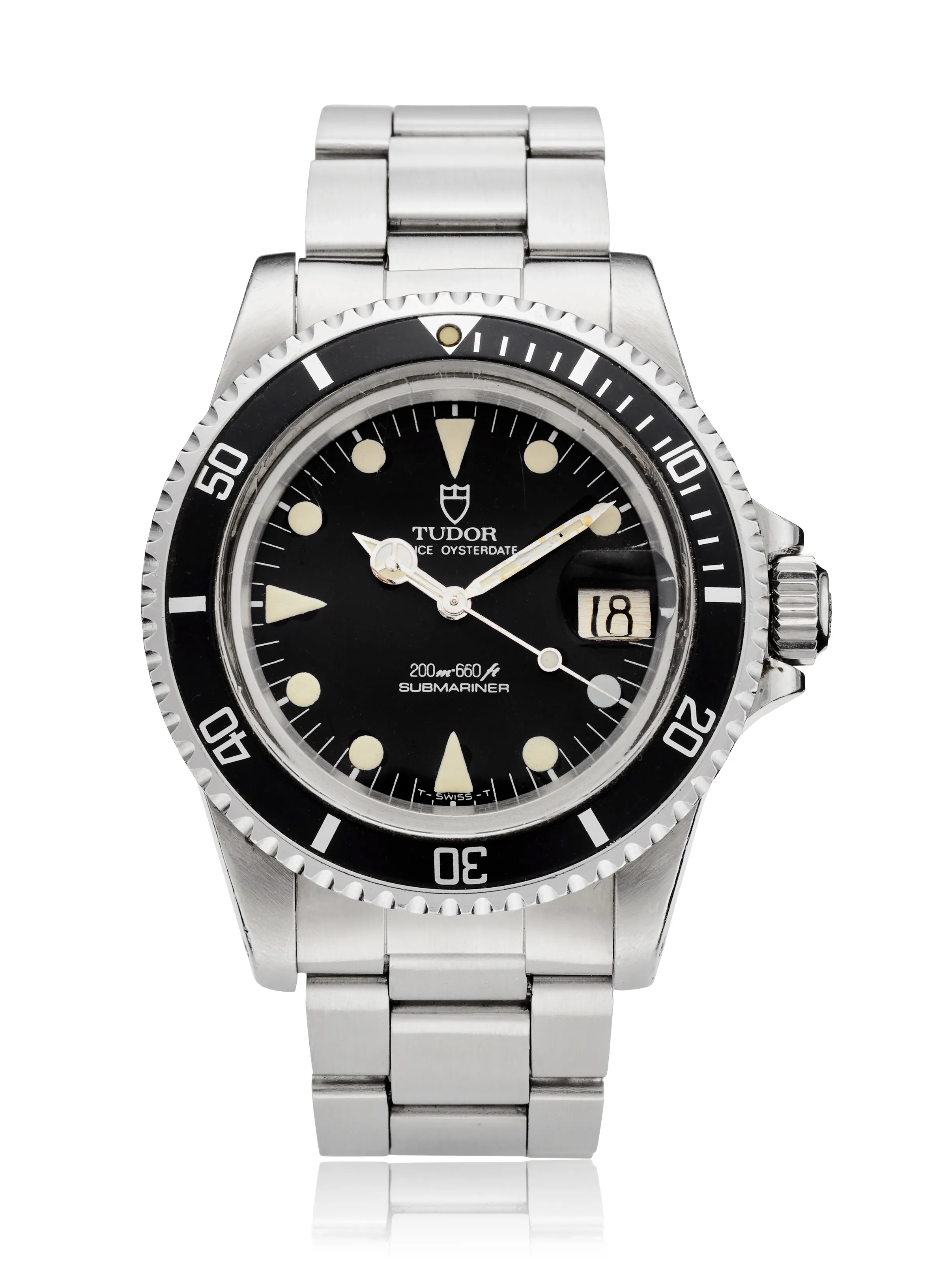 Tudor Submariner 76100 40mm Stainless steel Black