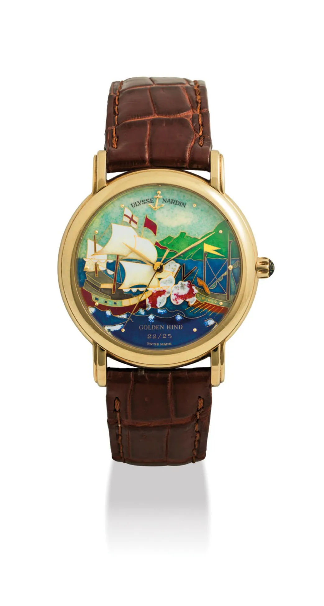 Ulysse Nardin San Marco 131-77-9 37mm Yellow gold Cloisonné enamel