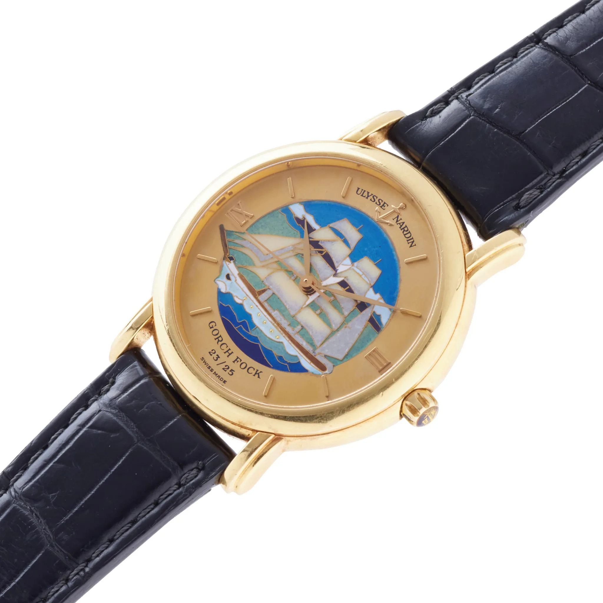 Ulysse Nardin 131-77-9 37mm Yellow gold Champagne 1