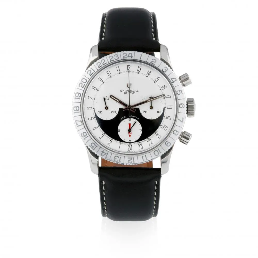 Universal Genève Compax 890101/01 41mm Stainless steel White